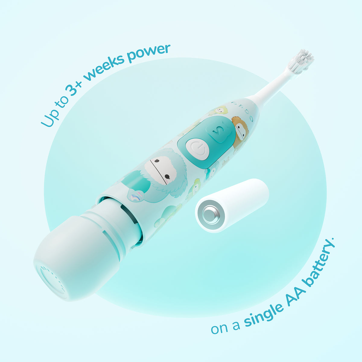 Ordo Oscillating Kids Battery Toothbrush - Squishmallows Joelle