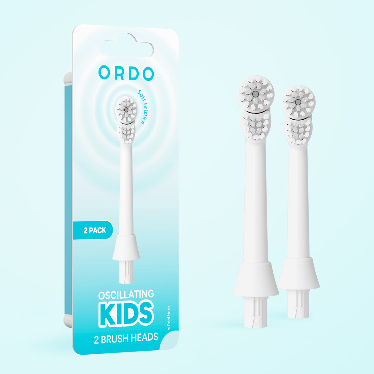 Ordo Oscillating Kids Battery - Brush Heads - 2 Pack