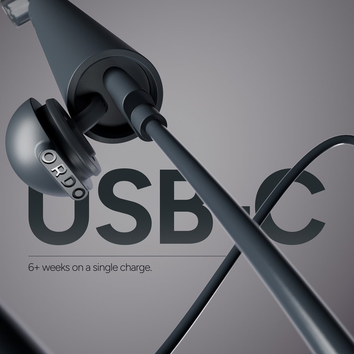Ordo Sonic Edge Rechargeable Toothbrush - Charcoal