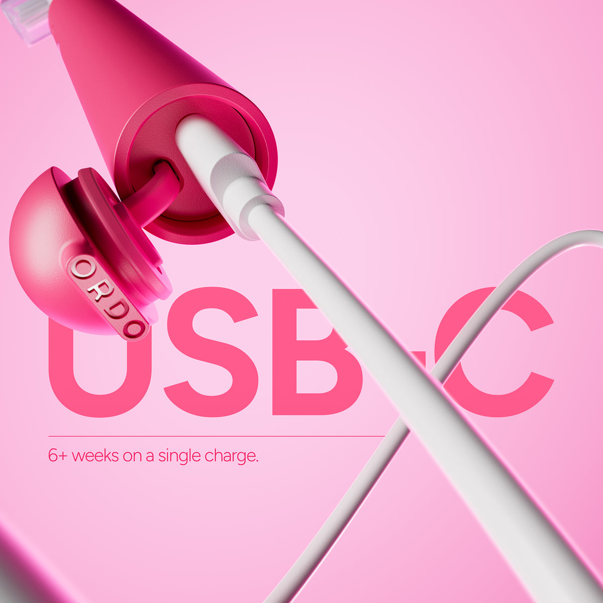 Ordo Sonic Edge Rechargeable Toothbrush - Paradise Pink