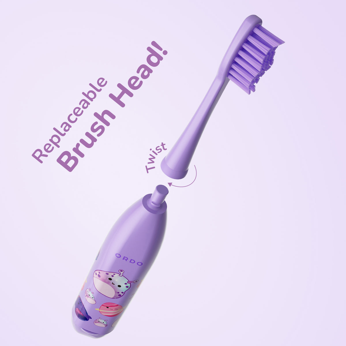 Ordo Sonic Kids Battery Toothbrush - Squishmallows Daxxon