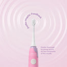 Ordo Sonic Kids Rechargeable Toothbrush & 4x Brush Heads - White - Squishmallows Patty