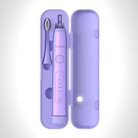 Ordo Sonic+ Toothbrush & Charging Travel Case - Pearl Violet