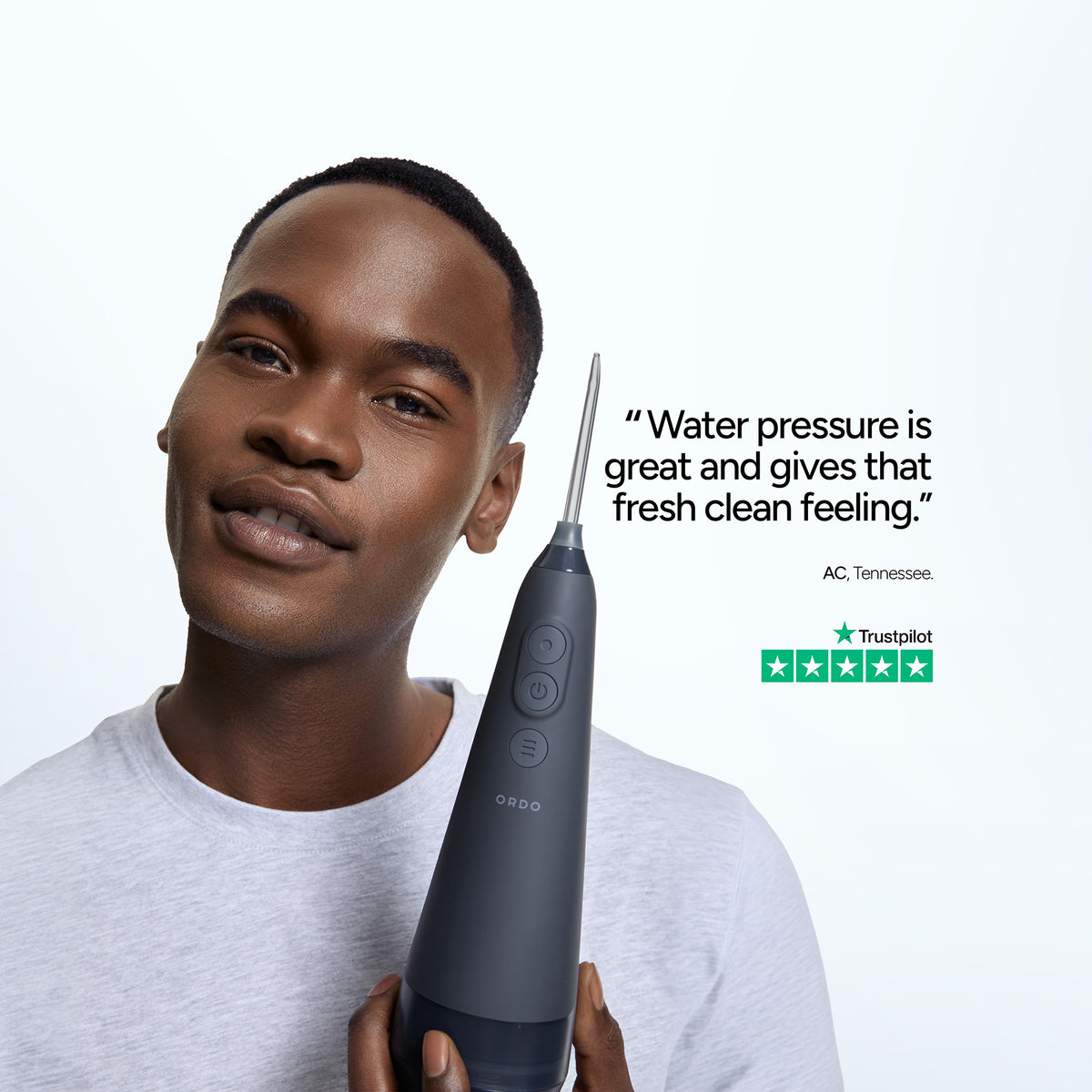 Ordo Sonic+ Toothbrush & Hydro Sonic Water Flosser - Charcoal Grey