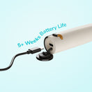 Ordo Sonic Kids Rechargeable Toothbrush & 4x Brush Heads - White - Squishmallows Cam