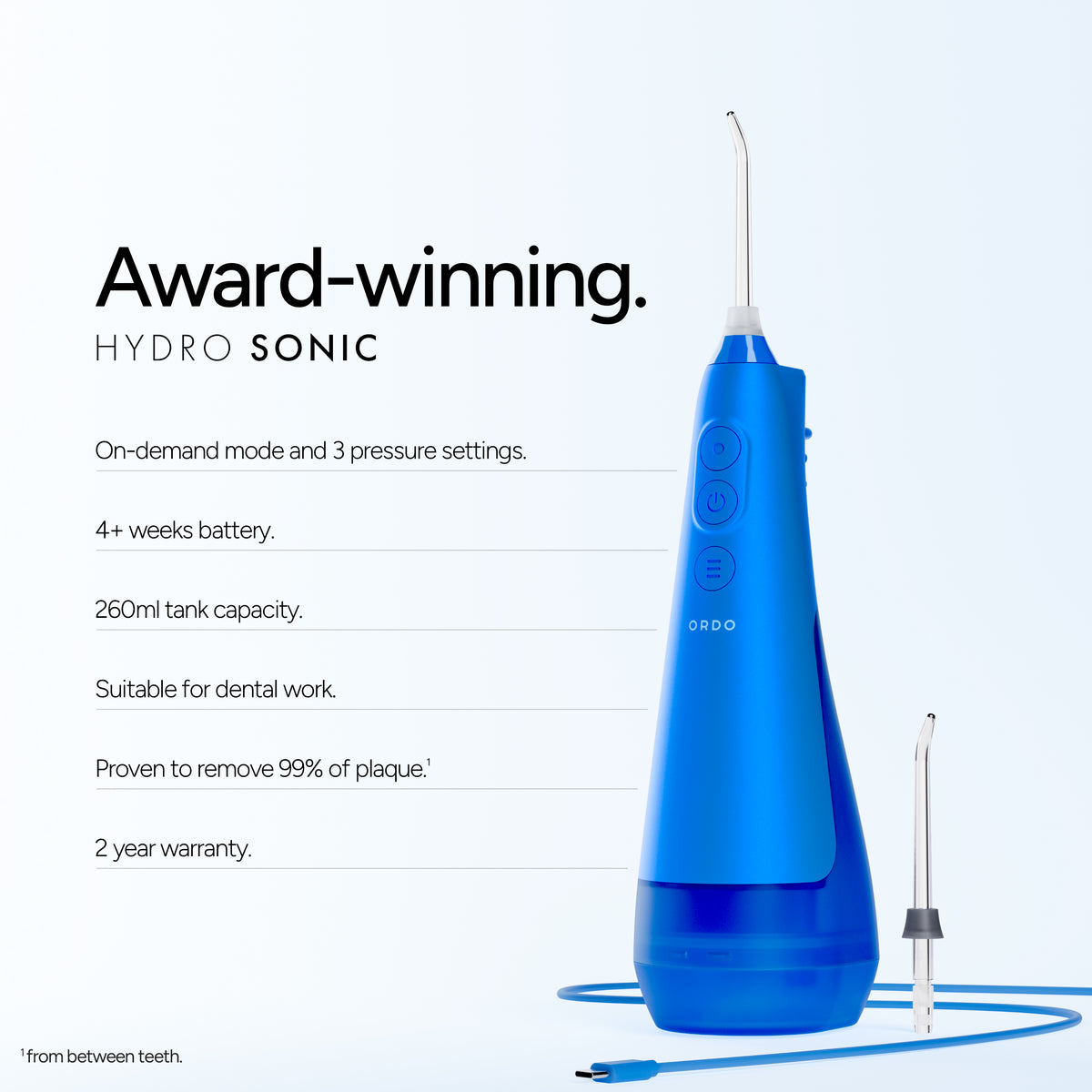 Ordo Hydro Sonic Water Flosser - Arctic Blue