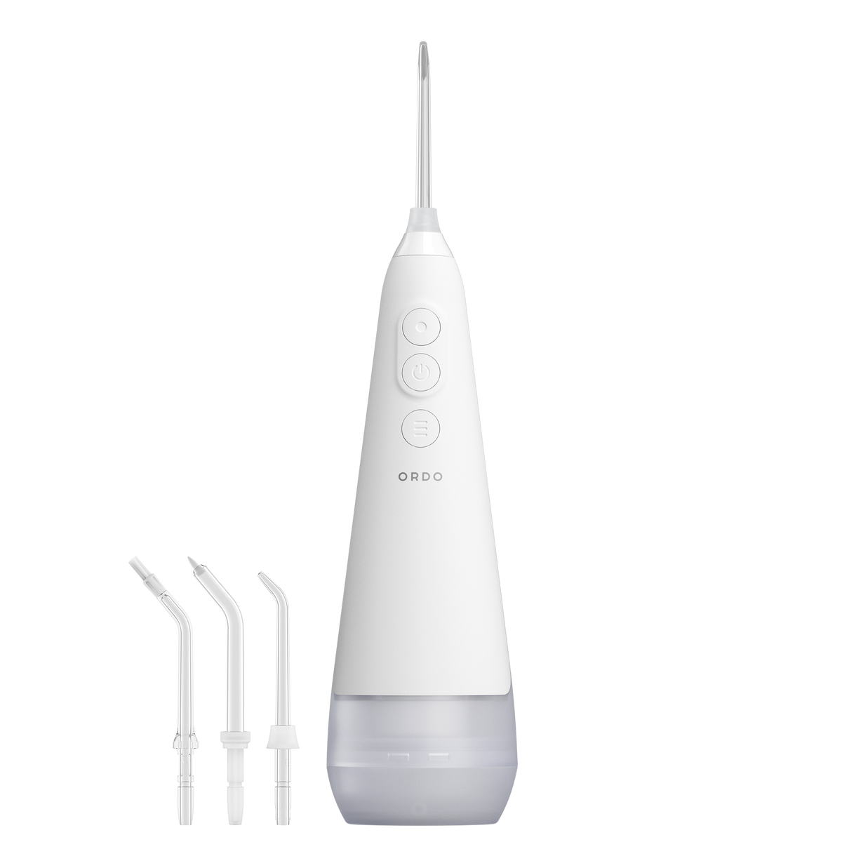 Ordo Hydro Sonic Water Flosser & 3x Floss Tips Dental Selection Bundle - White