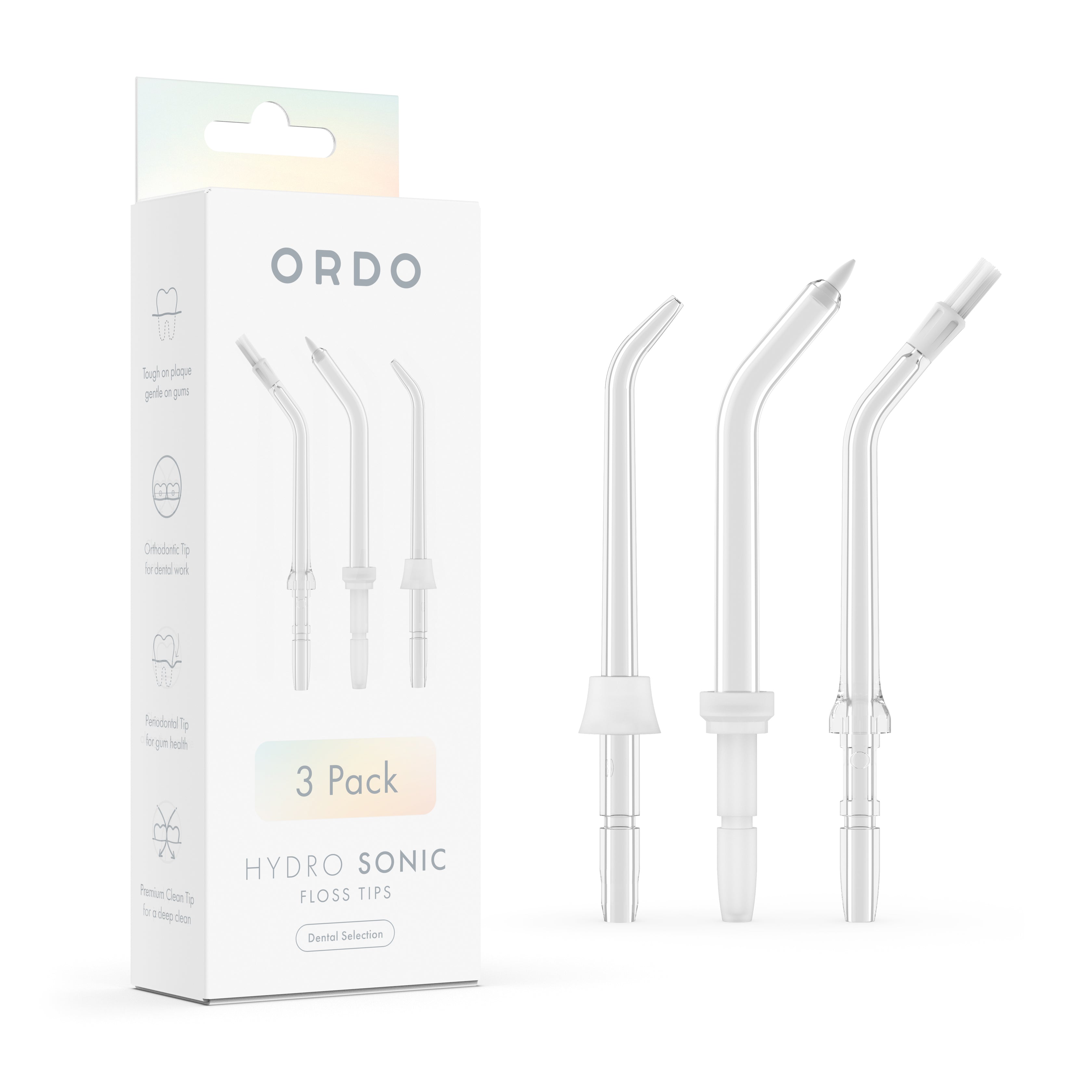 Dental Selection Hydro Sonic Floss Tips 3 pack | ORDO – Ordo Global
