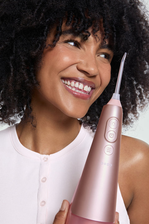 Removes more plaque than brushing alone