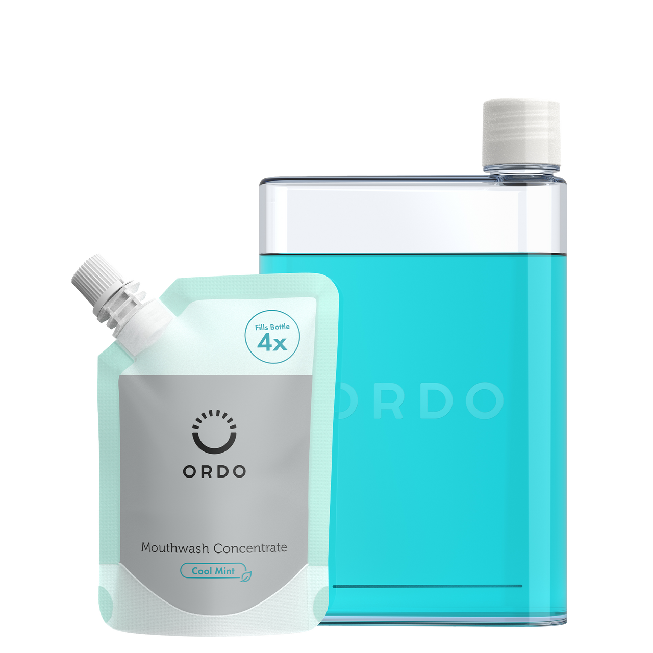 Ordo Reusable Mouthwash Bottle & Concentrate Bundle