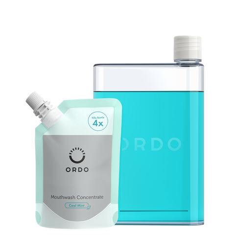 Ordo Reusable Mouthwash Bottle & Concentrate Bundle