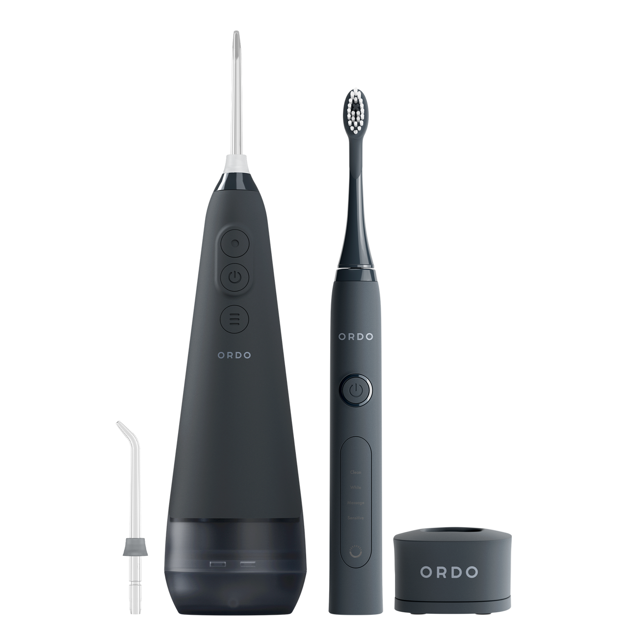 Ordo Sonic+ Toothbrush & Hydro Sonic Water Flosser - Charcoal Grey