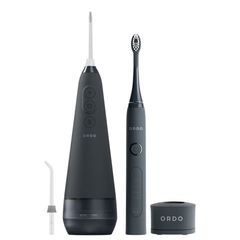 Ordo Sonic+ Toothbrush & Hydro Sonic Water Flosser - Charcoal Grey