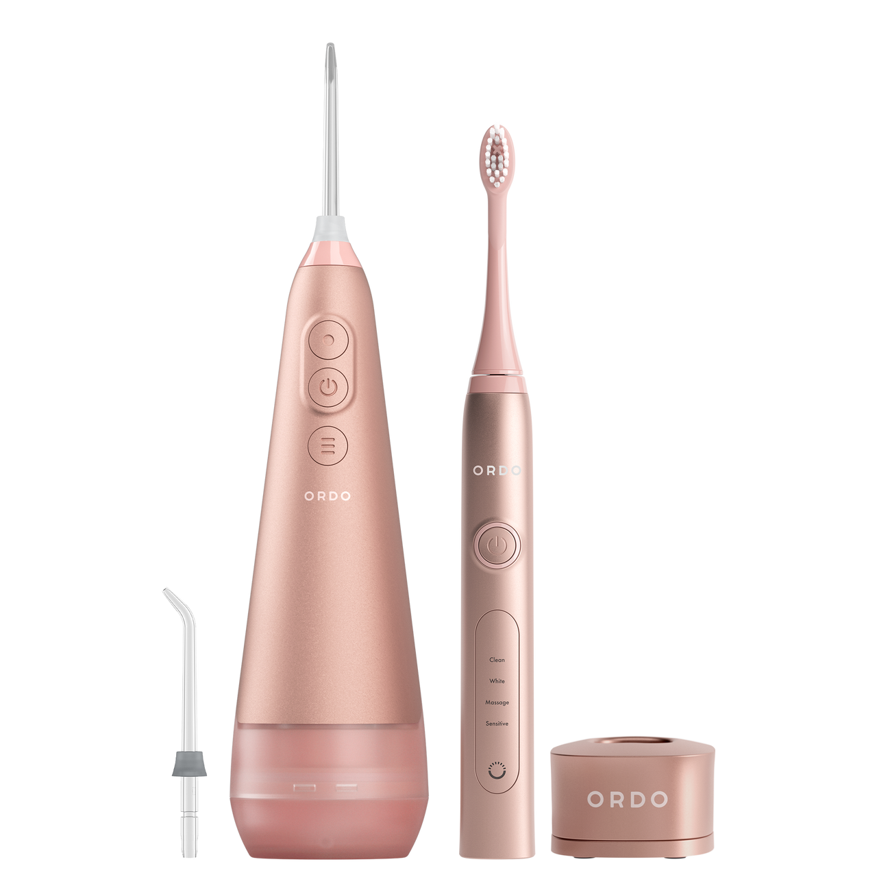 Ordo Sonic+ Toothbrush & Hydro Sonic+ Water Flosser - Rose Gold