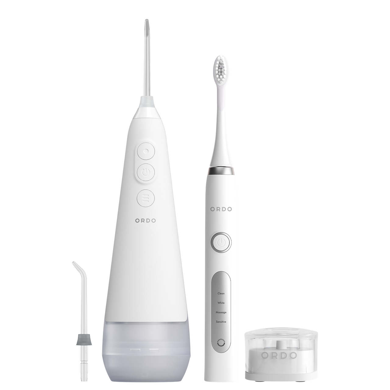 Ordo Sonic+ Toothbrush & Hydro Sonic+ Water Flosser - White