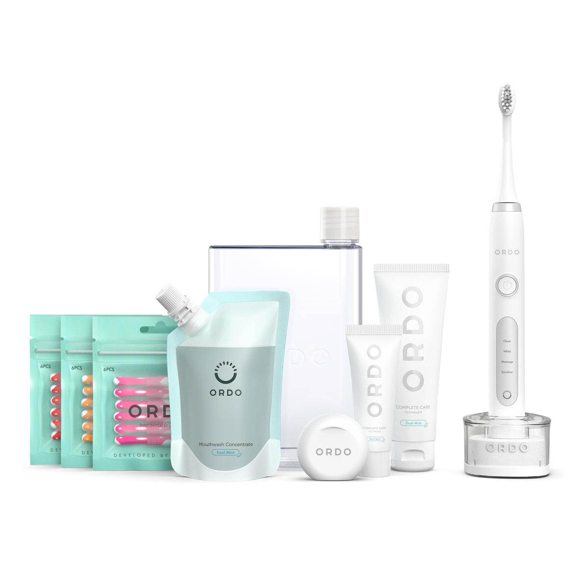 Ordo White Silver Sonic Toothbrush & Complete Oral Care Kit (Worth £84.99)