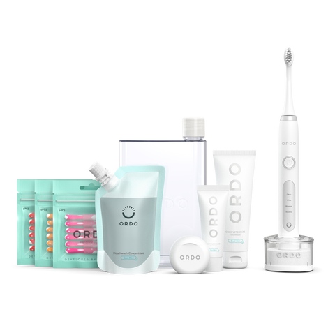 Ordo White Silver Sonic Toothbrush & Complete Oral Care Kit (Worth £84.99)