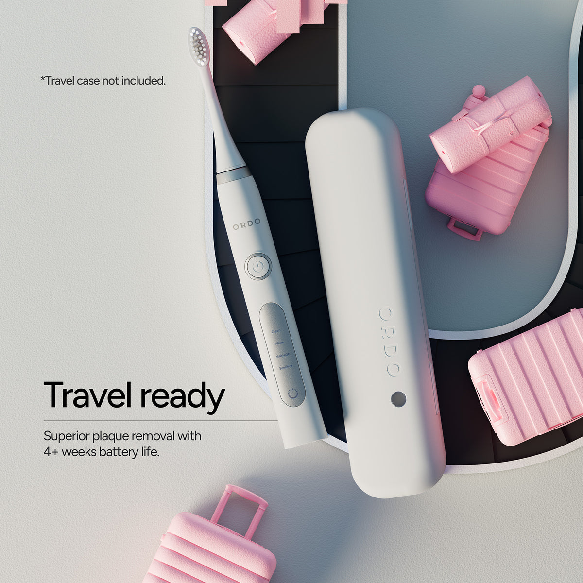 Ordo Sonic+ Toothbrush White/Silver